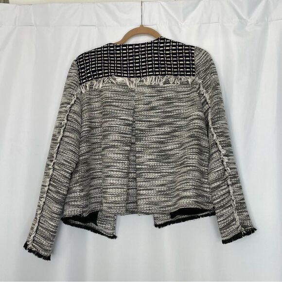 Chico’s Tweed Fringe Jacket US size Medium Chico’s 1 - Picture 2 of 7